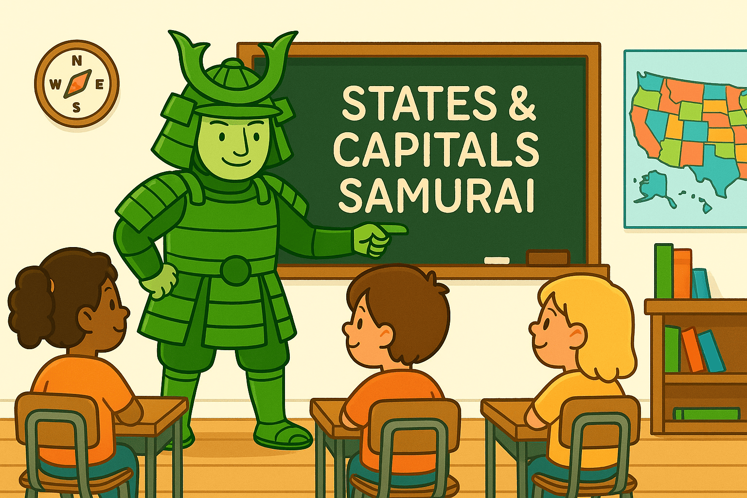 States & Capitals Samurai